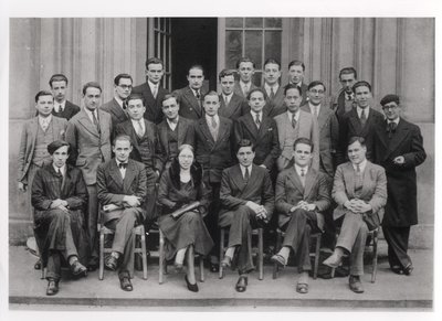 Graduating class of the Ecole Normale Superieure, Paris, 1931 by French Photographer